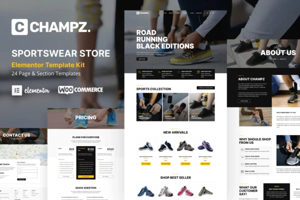 Fastest WooCommerce Template Kit for Sneakers & Sportswear Stores